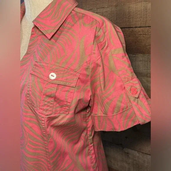 Lilly Pulitzer Apple Dress in Curious Pink Frenchie Print Women's size 6 Peacock - Picture 4 of 9